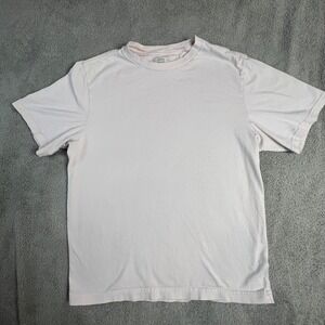 AYR Mens Pima Cotton Short Sleeve T-Shirt Light Pink Crew Neck Size Medium